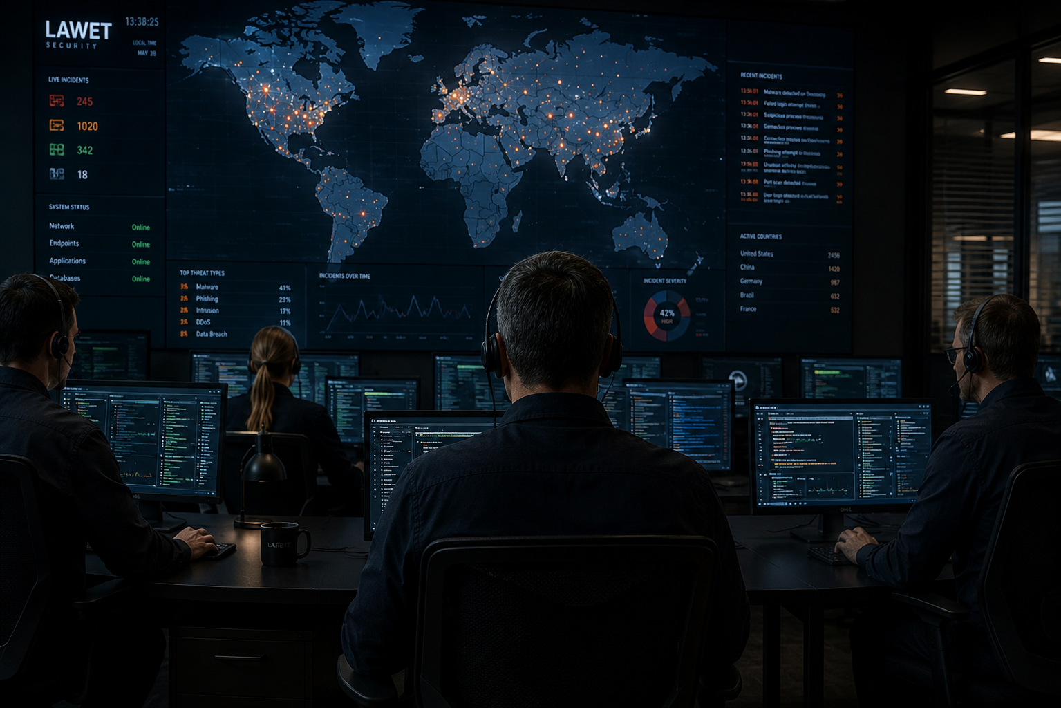 LAWET övervakningscentral för SD-WAN-nät